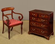 Small Mahogany Chest Of Drawers C.1900