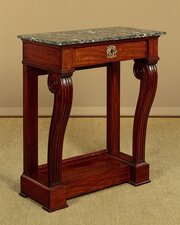 Small Marble Top Console Table C.1860