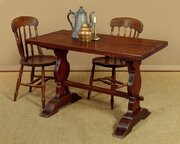 Small Oak Refectory Dining Table C.1920