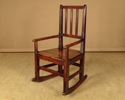 Small Welsh Fruitwood Rocking Chair C.1820