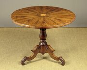 Sorrento Ware Inlaid Tripod Table C.1860