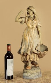 Terracotta Figure Of A Young Woman By Goldscheider