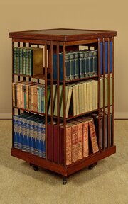 Three Tier Oak Revolving Bookcase C.1905