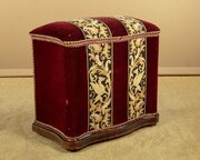Upholstered Ottoman Log Box C.1890
