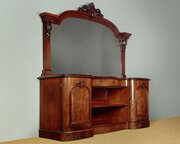 Very Large Mahogany Pedestal Sideboard C.1870