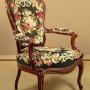 Walnut Armchair with Needlework Covers c.1880