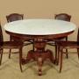 Walnut & Marble Top Dining Table