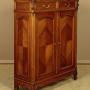 Walnut & Marble Top Side Cabinet c.1930