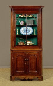 Welsh Oak Corner Cupboard C.1820