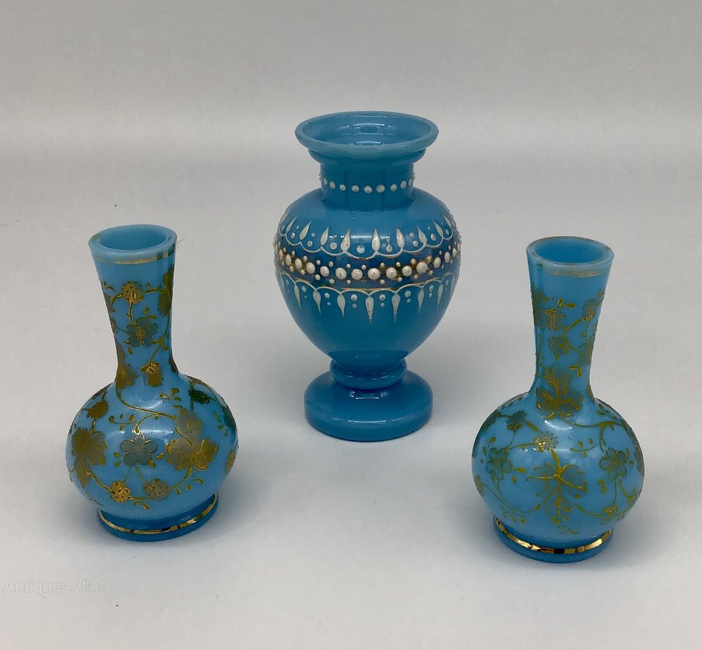 Antiques Atlas French Opaline Glass Miniature Vases