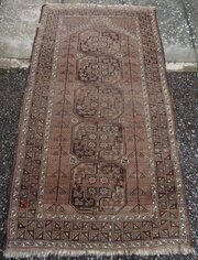 Antique Afghan Ersari Prayer Rug. 204cm X 112cm.
