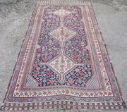 Antique Khamseh Large Tribal Rug Carpet Size. 302c