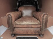Art Deco Leather Club Armchair