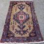 Distressed Antique Hamadan Rug.