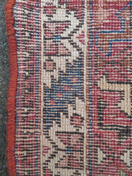 Antiques Atlas - Early Pattern Antique Khamseh Rug. 168cm X 125cm
