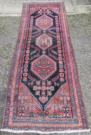 Hamadan Kurdistan Long Rug Runner. 293cm X 107cm.