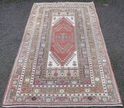 Large Old Turkish Melas Carpet. 247cm X 155cm.