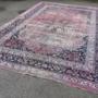 Large Distressed Antique Sarouk Carpet. 525cmX37O