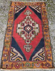 Old Turkish Yahyali Village Rug. 148cm X 90cm