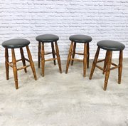Set Of 4 Vintage Bar Stools