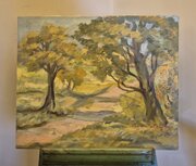 Swedish Impressionist Oil C1950 Katarina Fontaine