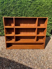 Antique Oak Solicitors Bookcase with Hinged Flaps