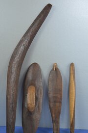 Aboriginal Childs Hunting Set, Club, Shield ,c1890