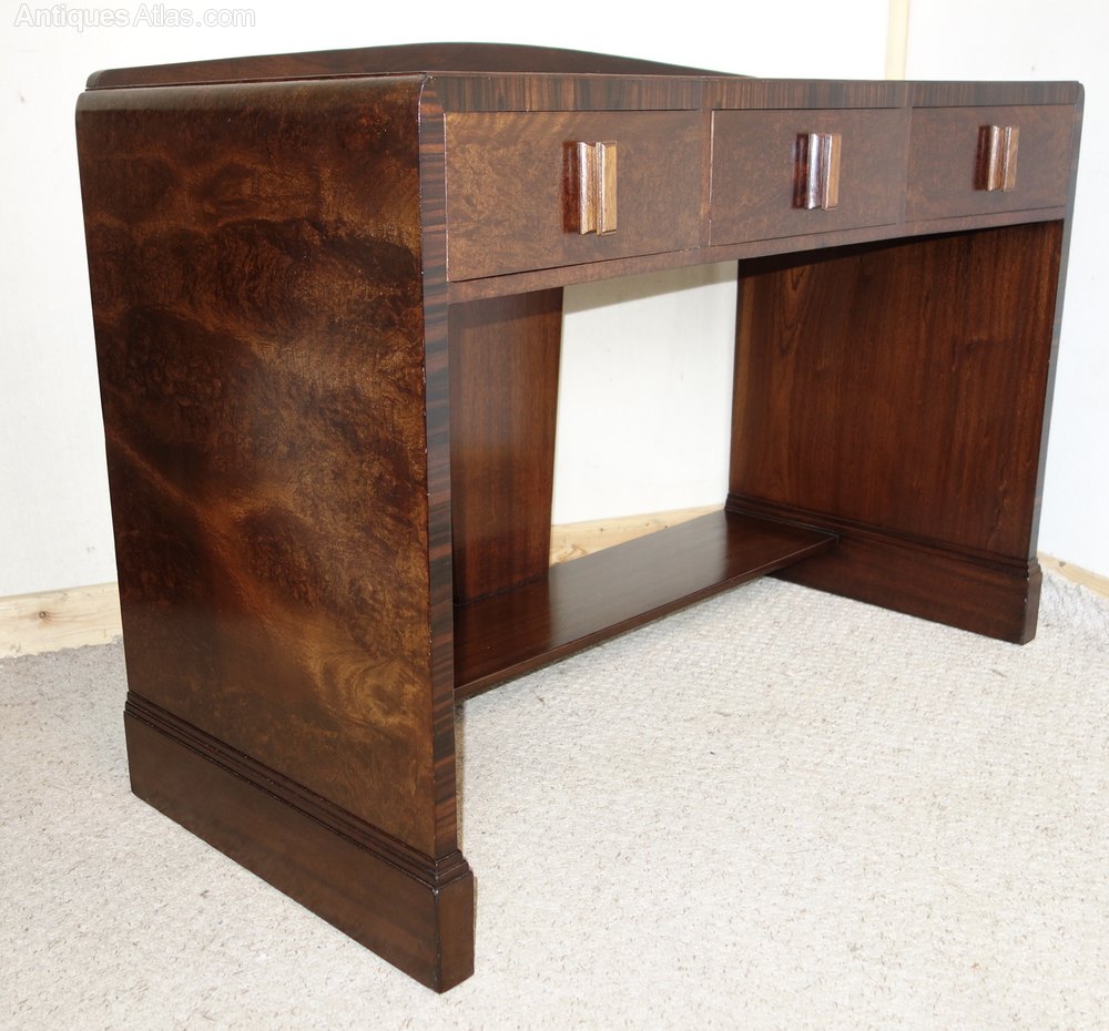 Dark Walnut Zebrawood Art Deco Desk Antiques Atlas Dark Walnut Zebrawood Art Deco Desk Antique Bureaus