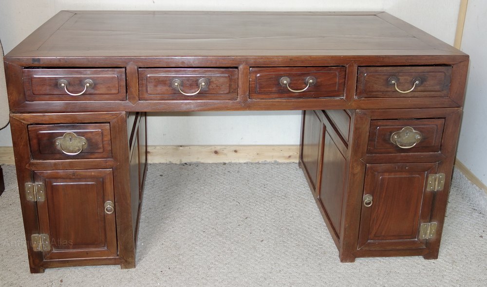Antiques Atlas Hardwood Chinese Oriental Writing Desk