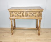 Oak Geometric Table