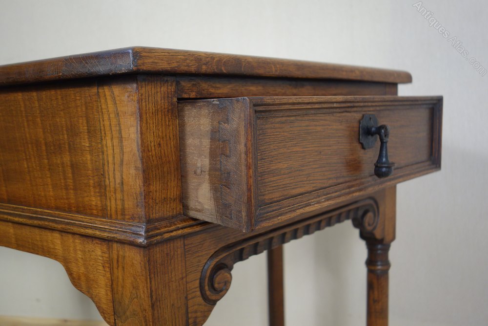 Antiques Atlas Small Oak Side Table With Drawer Photos Small Oak Side Table With Drawer Vintage And Retro Tables