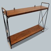 1960s Italian teak shelf  Ico Parisi Isa Bergamo