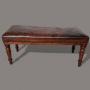 tooled leather  bench