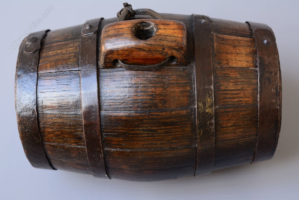 Antiques Atlas Vintage Oak Barrel / Costrel / Harvest Barrel