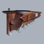 Vintage Oak Coat Rack