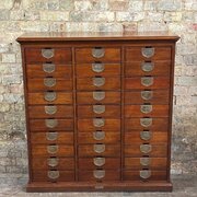 1900s Ambergs Patent Cabinet Letter File