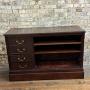 1910s Antique Oak Shop Counter with Drawers