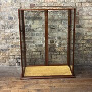 1920s F. Sage & Co. Mahogany Shop Display Cabinet