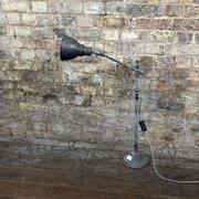 1940s Adjustable Brass Industrial Desk Lamp