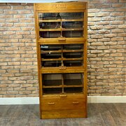 Antique Flip Haberdashery Cabinet By Dudley & Co L