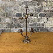 Antique FourLight Brass Candelabra Table Lamp