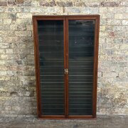 Early 20th Century Mahogany Wall Display Cabinet