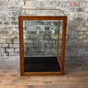 Early 20th Century Oak Countertop Display Cabinet