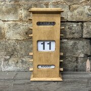 Oak Perpetual Desk Calendar