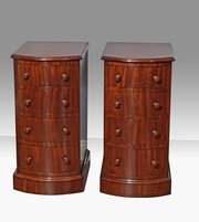 Pair Of Antique Victorian Bedside Chests Cabinets 