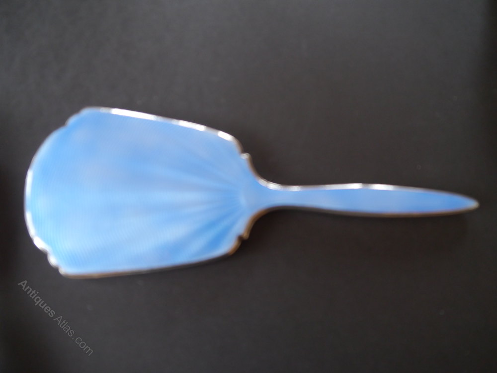 Antiques Atlas Art Deco Silver Guilloche Vanity Set