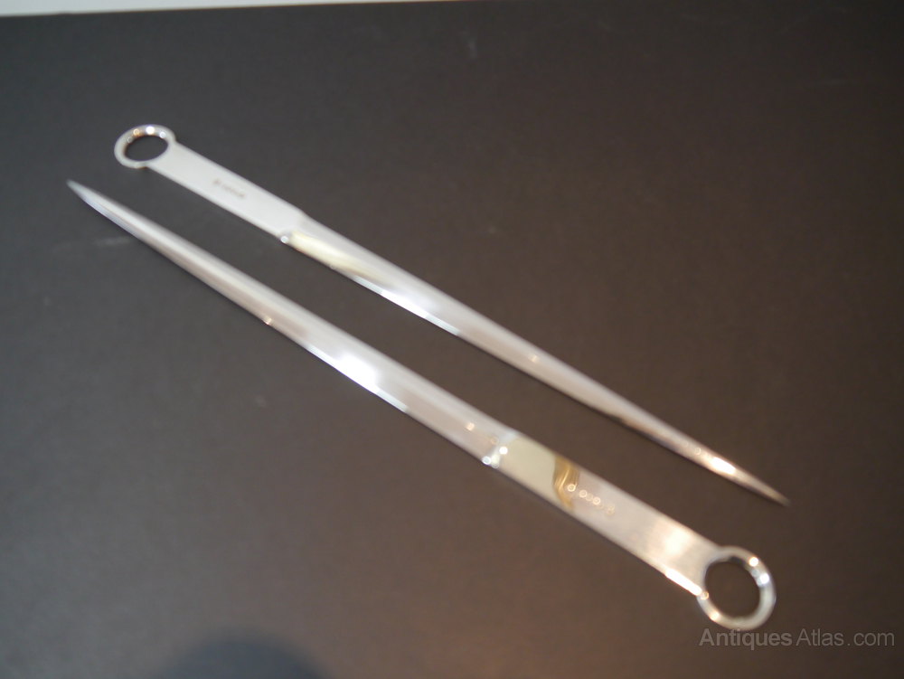 Antiques Atlas Silver Plated Meat Skewers