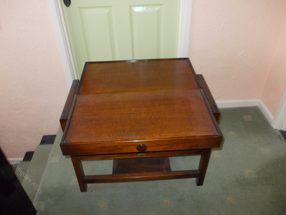 Vintage Art Deco Besway Oak Folding Tea Trolley as924a080