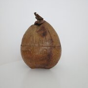 1950s Coconut Husk Shell Ice Bucket
