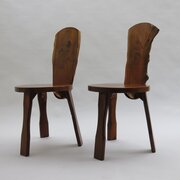 Pair Of 1970s Reynolds Of Ludlow England Yew Wood 